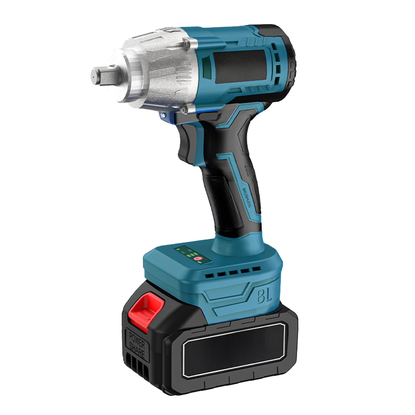 VOLTIX Avvitatore a Impulsi Cordless 21V, 320N.M Motore Brushless, Avvitatore a Percussione a 2 Velocità, Elevata Coppia, con Luce LED, Batteria Ricaricabile, Ideale per Riparazione Auto, Fai da Te e