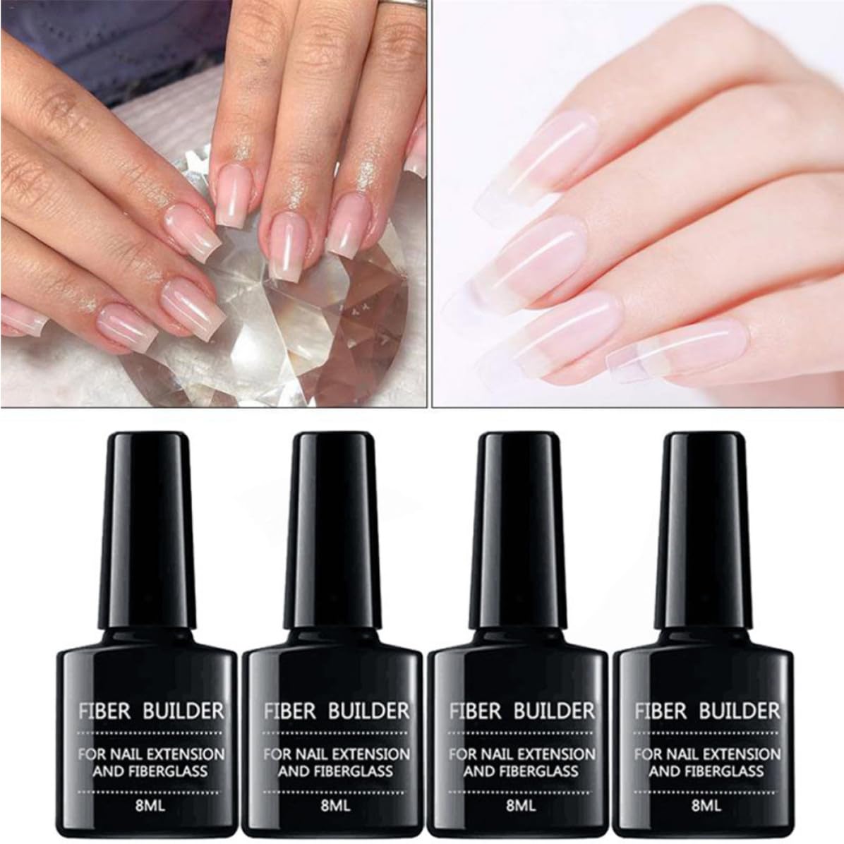 10pcs Nail Extension Gel for Easy Application and Natural Lengthening