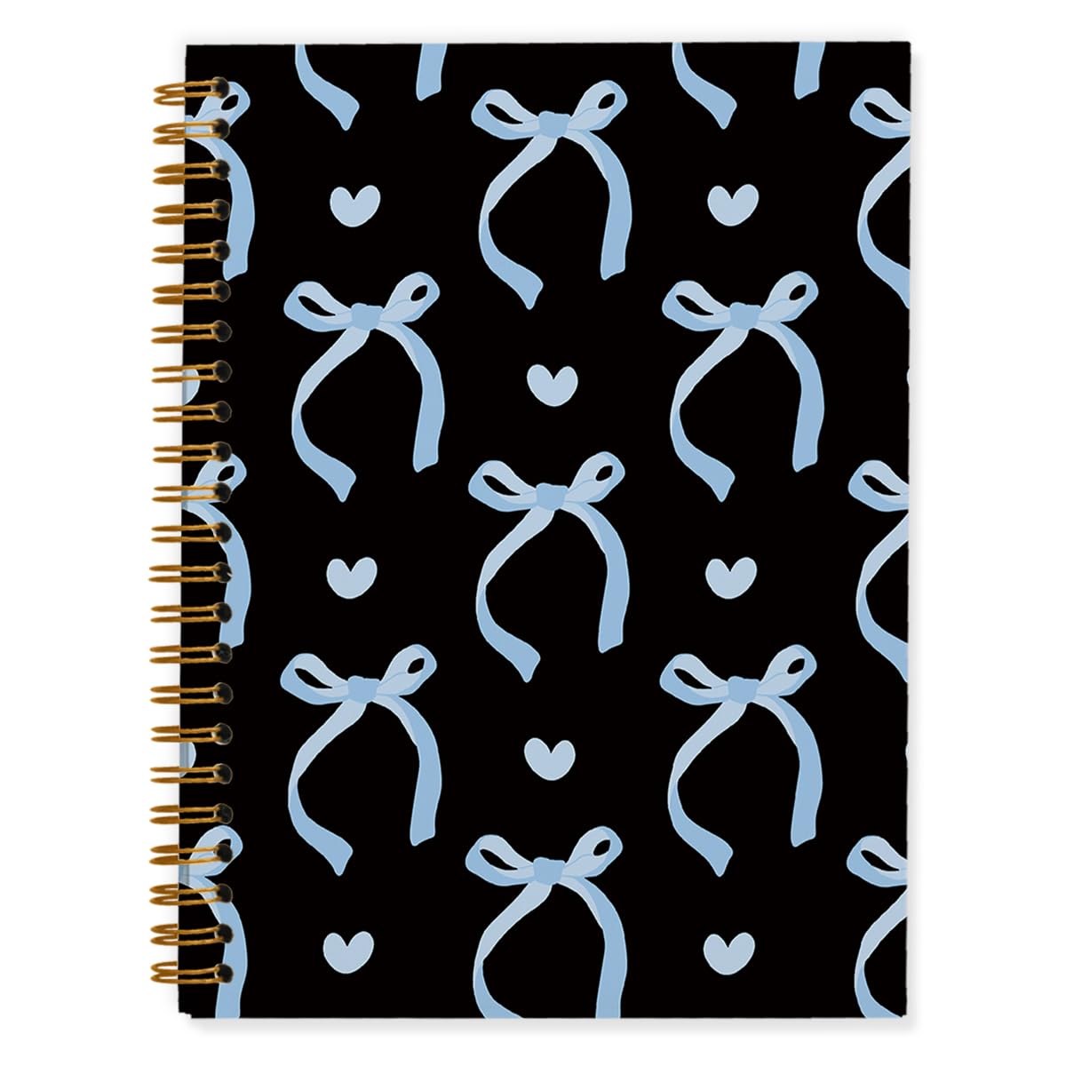 QUICQOD Journal for Teens Girls, Cute Preppy Notebook Journal Diary School Supplies, Cute Notebooks for Women, Hardcover Spiral Notebook 5.5x8.3 Inch