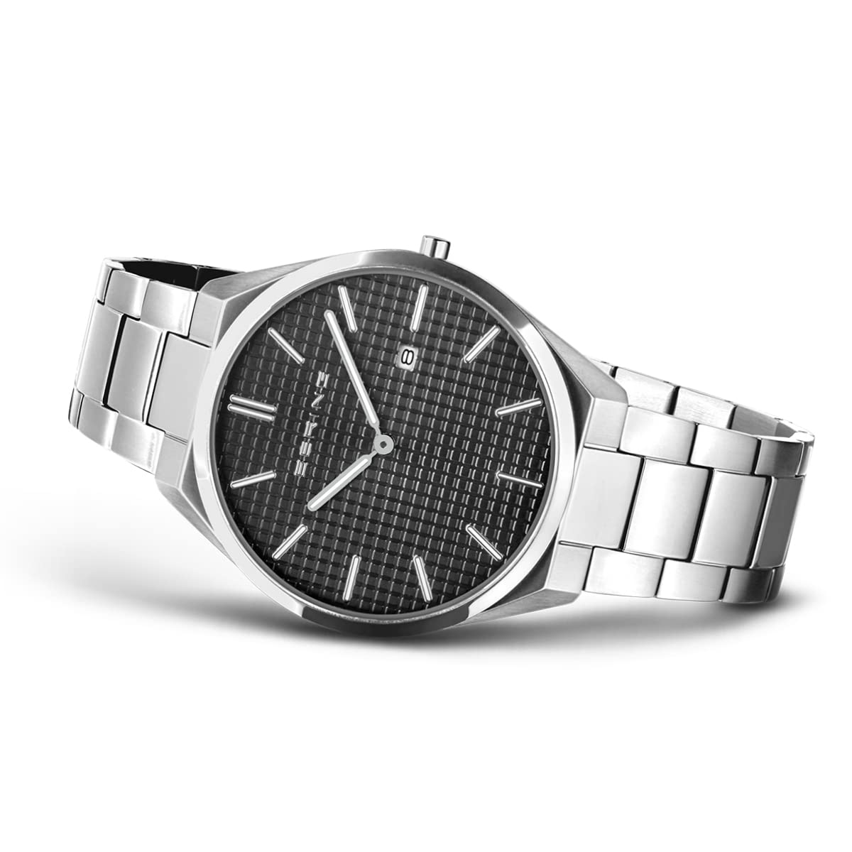 BERING Herren Uhr analog Quarzwerk mit Edelstahlarmband 17240-702