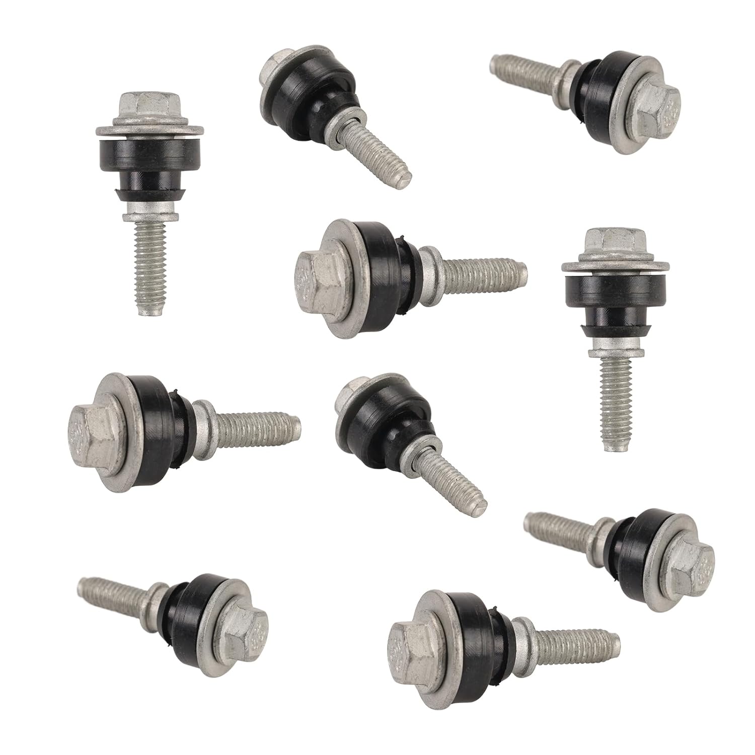 Royal Sun 10Pcs Engine Valve Cover Bolts, Camshaft,Valve Rocker Cover Bolts Compatible with Buick Chevrolet GMC Hummer H3 H3T Oldsmobile Part Number: 11570020, 12615912