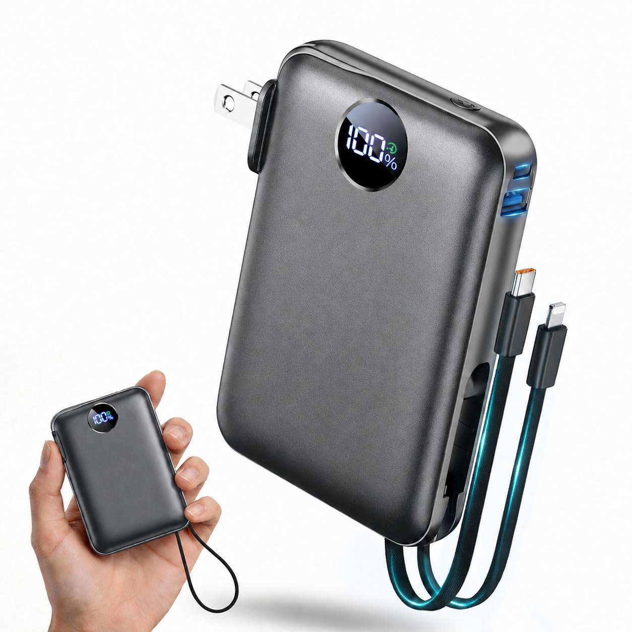 Amazon | モバイルバッテリー【10000mAh 業界大容量・3台同時充電