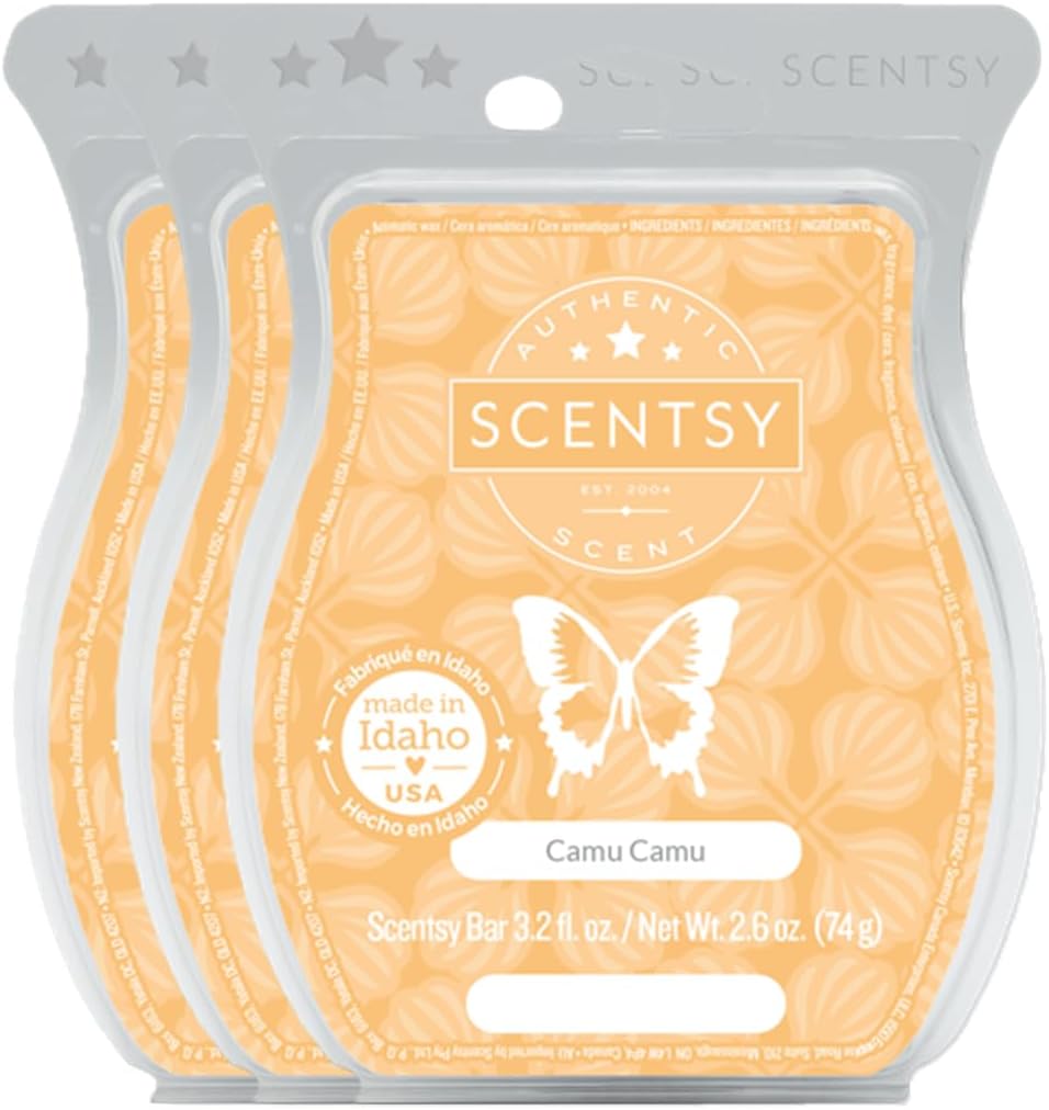 Camu Camu, ScentsyHome Fragrance Warmer Wax 3.2 Oz Bar, 3-Pack (3)