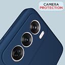 Pikkme Back Cover Camera Protection Shockproof Soft Matte Silicone Back Case for Oppo Reno 12 5G (Blue) gallery image