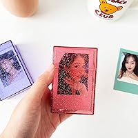 Vista 6 de Caja de almacenamiento de fotos transparente de 3 pulgadas, postales de ídolos de plástico de 3 pulgadas, soporte para tarjetas para fotos