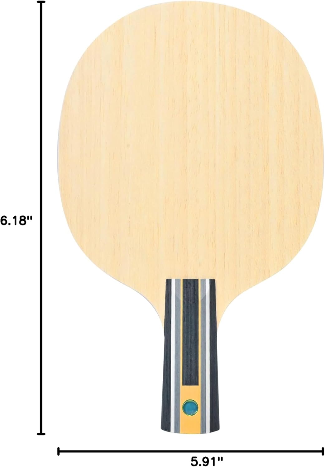 Butterfly Fan Zhendong Super ZLC Table Tennis Blade - Professional Butterfly Table Tennis Blade - Traditional or Reverse Backhand Chinese Penhold Handle Style - Made in Japan