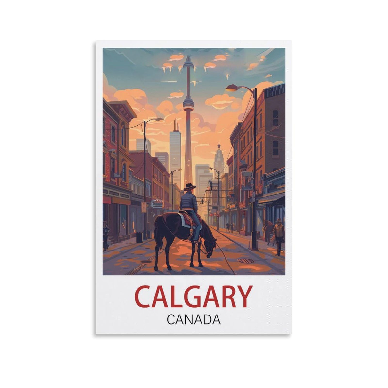 Vintage Metal Tin Signs Vintage Metal Tin Sign Inspirational Retro Art Poster for Home Office, Cafe Bar Wall Decor Calgary Canada Posters 30x30cm