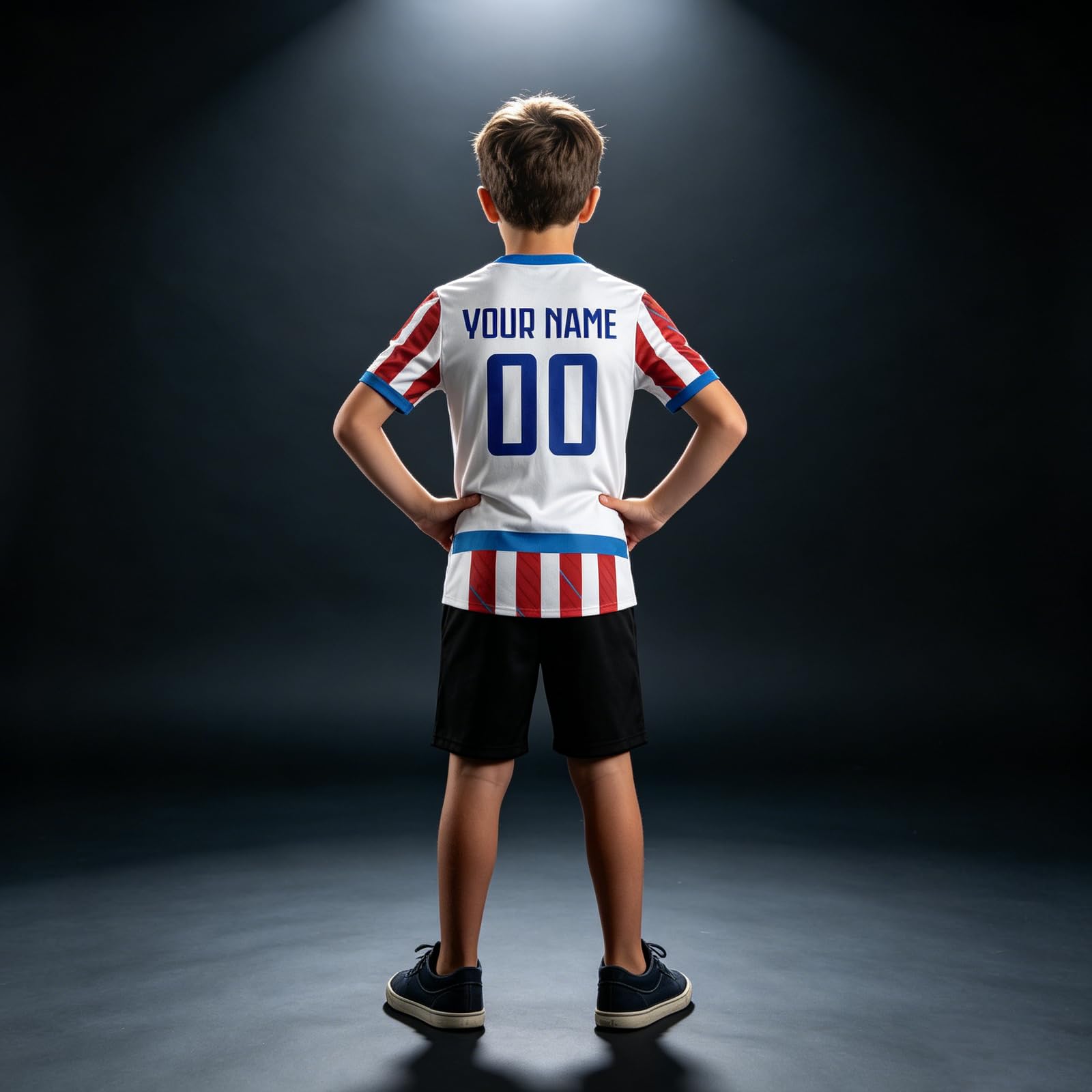 Genérico Camisetas de fútbol Personalizada para Mundial 2026 para Hombre Mujer niños con Nombre número