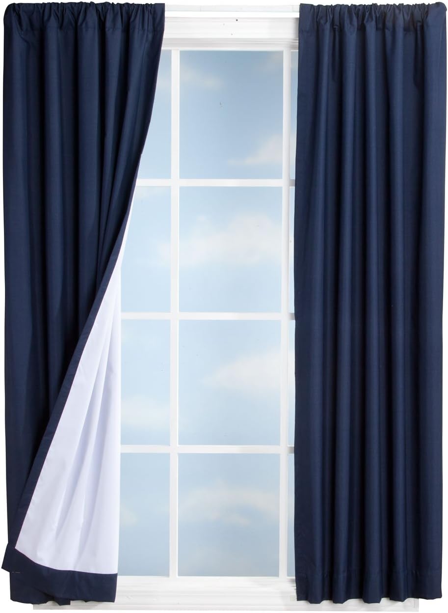 Miles Kimball Microfiber Energy Saving Blackout Curtains, 80" x 63", Beige