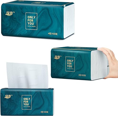 Miniatura 4 de Paquete de 8 pañuelos faciales desechables, papel higiénico, material de fibra de pulpa de madera nativa, servilleta facial suave, papel facial