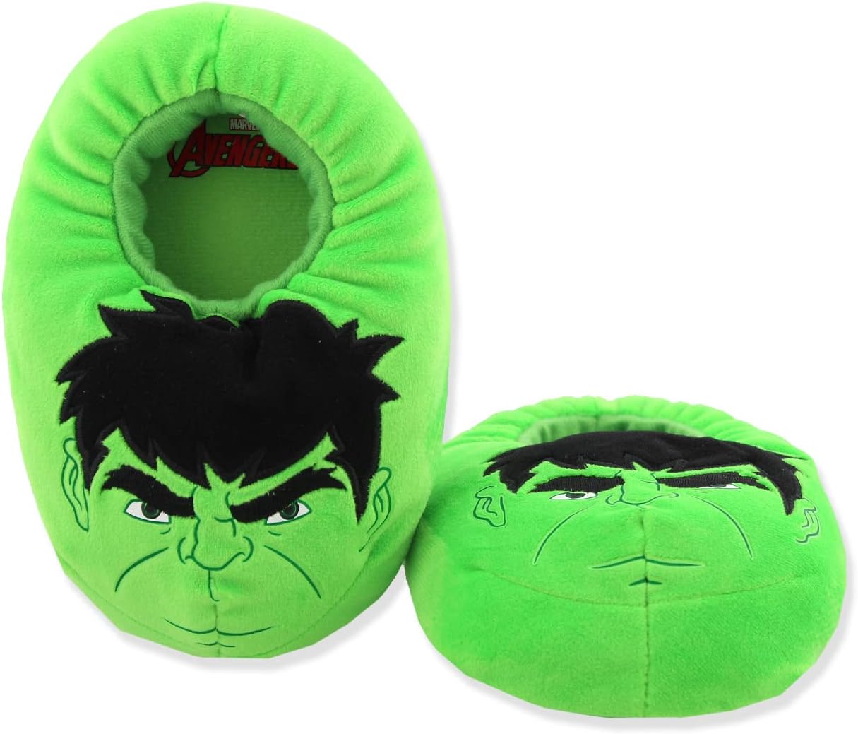 Marvel Toddler Comic Book - Spider-Man Plush Mooshy Slippers for Boys