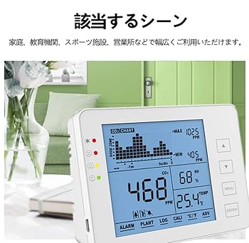 ✨残り１点✨ 空気品質モニター温度および相対湿度CO2メーター Amazon | 二酸化炭素濃度計 多機能 温度 湿度 CO2センサー