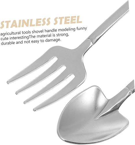 Miniatura 6 de ARTIBETTER 2 piezas de vajilla para comer en forma y degustaciones para el hogar postre de azúcar cuchara de hielo inoxidable cucharas pequeñas