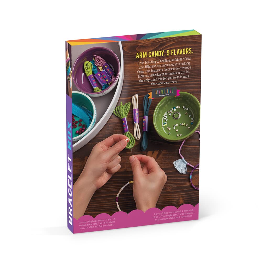 Craft-tastic Bastelset Für Schmuck – 9 Armbänder Zum Selbermachen, Inkl. Aller Materialien, Für Kinder & Erwachsene, Mehrfarbig