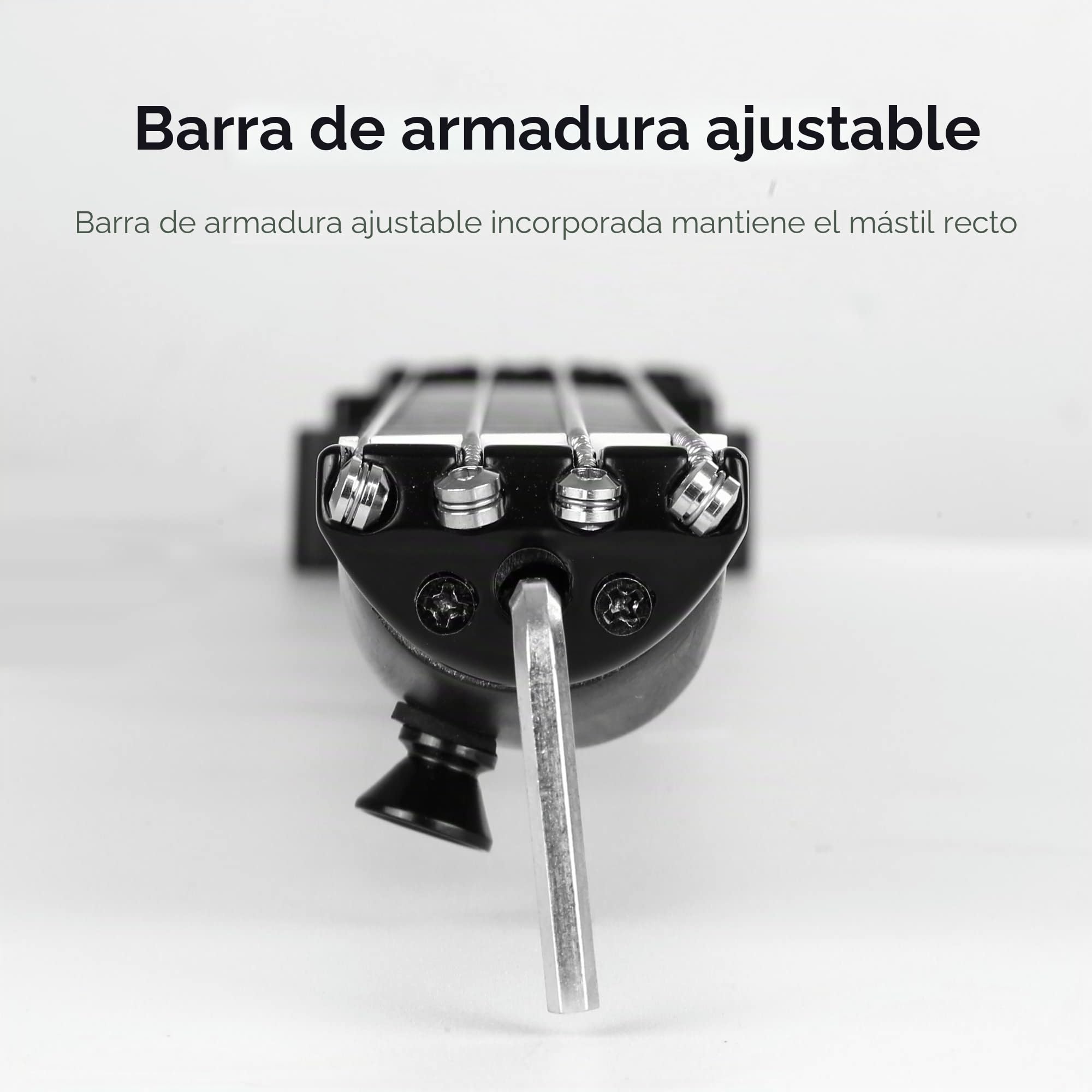 Batking Bajo eléctrico de viaje sin cabeza 4 cuerdas bajo con bolsa de concierto