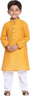 JBN Creation Boys Pure Cotton Kurta Pyjama Set - Ethnic Elegance for Festivals | Comfortable Traditional Pure south handlo...