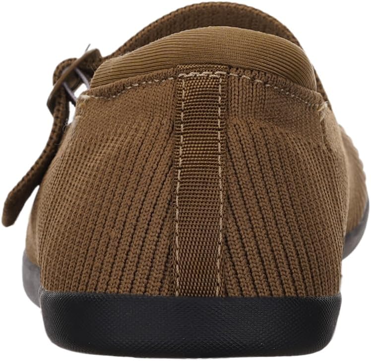 WHITIN Womens Wide Toe Box Barefoot Mary Jane Flats + Zero Drop - Image 3