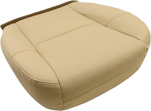 2007 2008 para Cadillac Escalade Cubierta de asiento de cuero inferior derecha perforada marrón