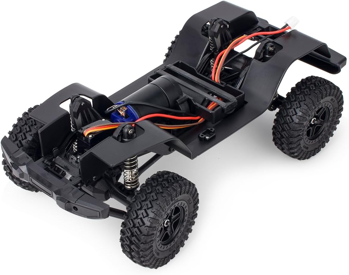 TRX4M Nylon Chassis Frame 1/18 RC Crawler Car Body with Gearbox Assembled for Traxxas TRX4-M Bronco Defender AX-8562 Upgrades Parts