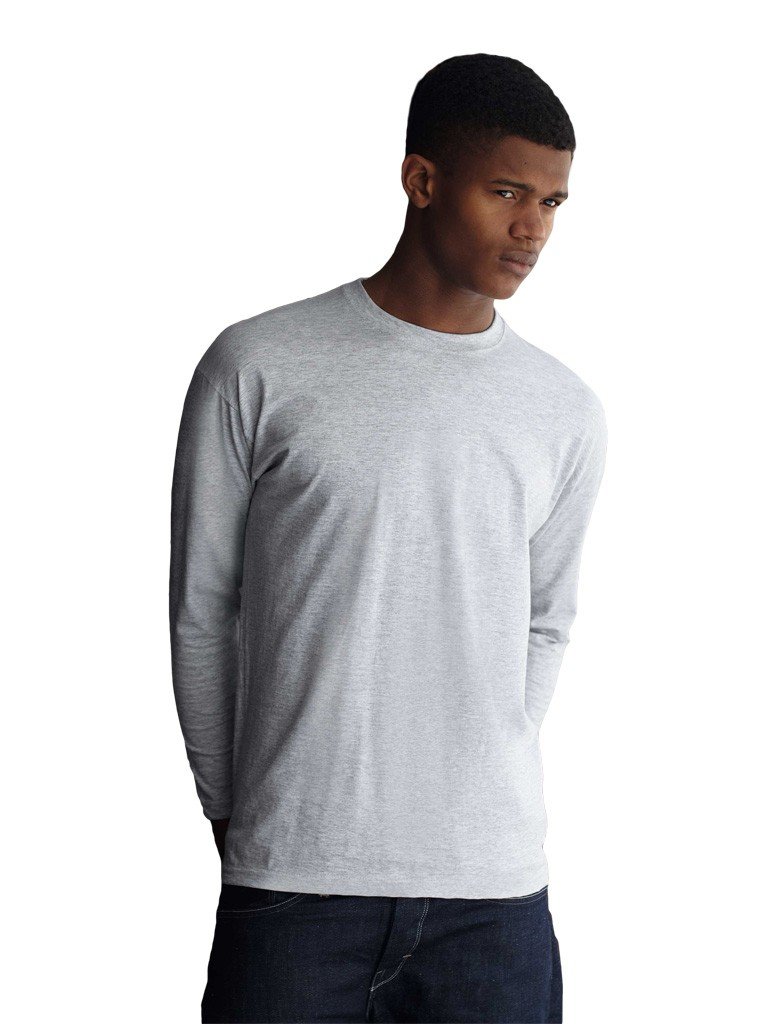 Fruit of the Loom Men's T-Shirt - Grey - Medium