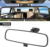 Vista 2 de Fydun Espejo retrovisor, 96321-2DR0A, espejo interior de 360 grados ajustable para Fairlady Rogue X-Trail