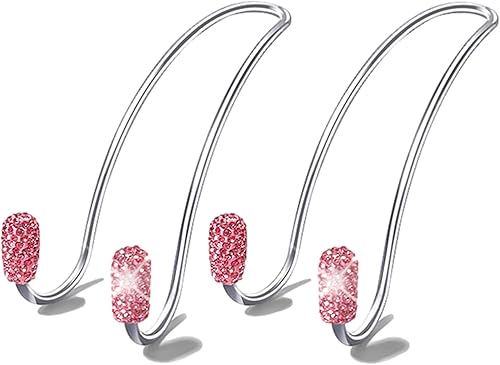 Miniatura 10 de Guoord 2024 - Ganchos de reposacabezas para automóvil mejorados - 2 piezas de ganchos brillantes para bolsos, ganchos de acero inoxidable