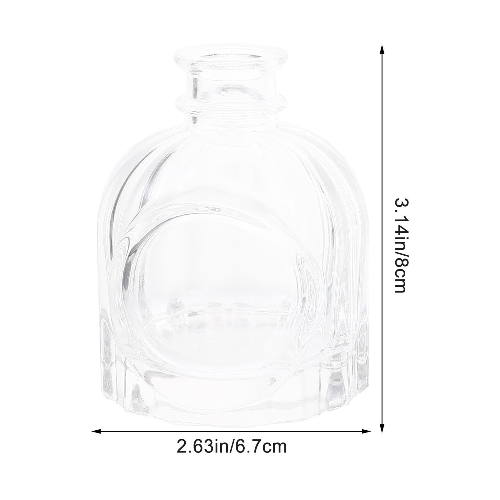Operitacx 8 Pezzi Boccetta Profumo in Vetro 100ml, Contenitore Decorativo