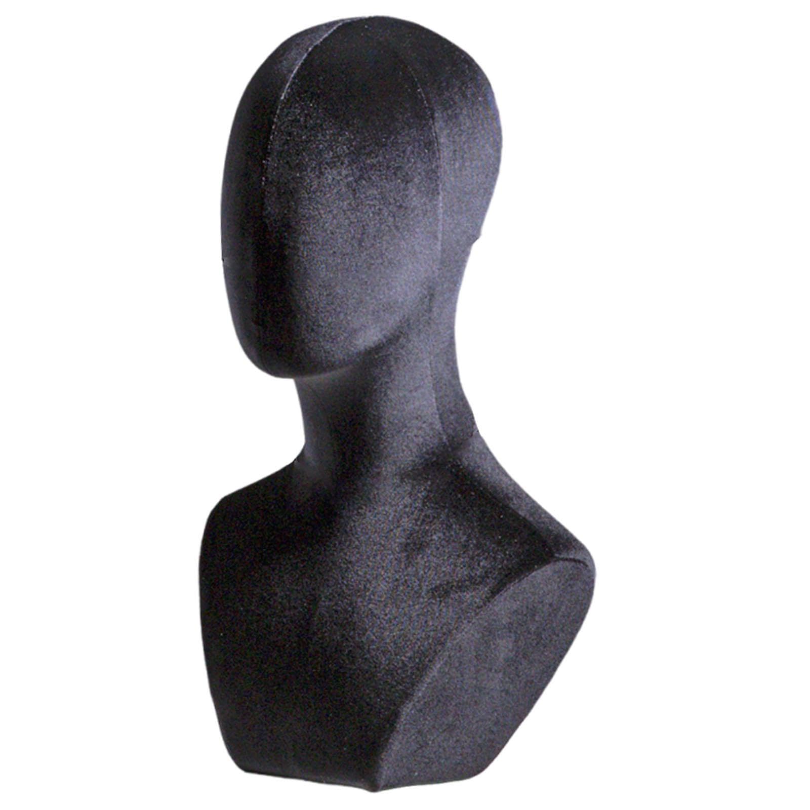 Présentoir pour tête de mannequin stable en style C pour perruque et chapeau
