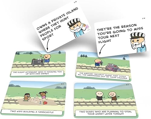 Miniatura 4 de Skybound Entertainment Trial by Trolley Expansión de Vacaciones - Skybound, Juego de fiesta de dilemas morales y asesinato de troley, Edades 14+,