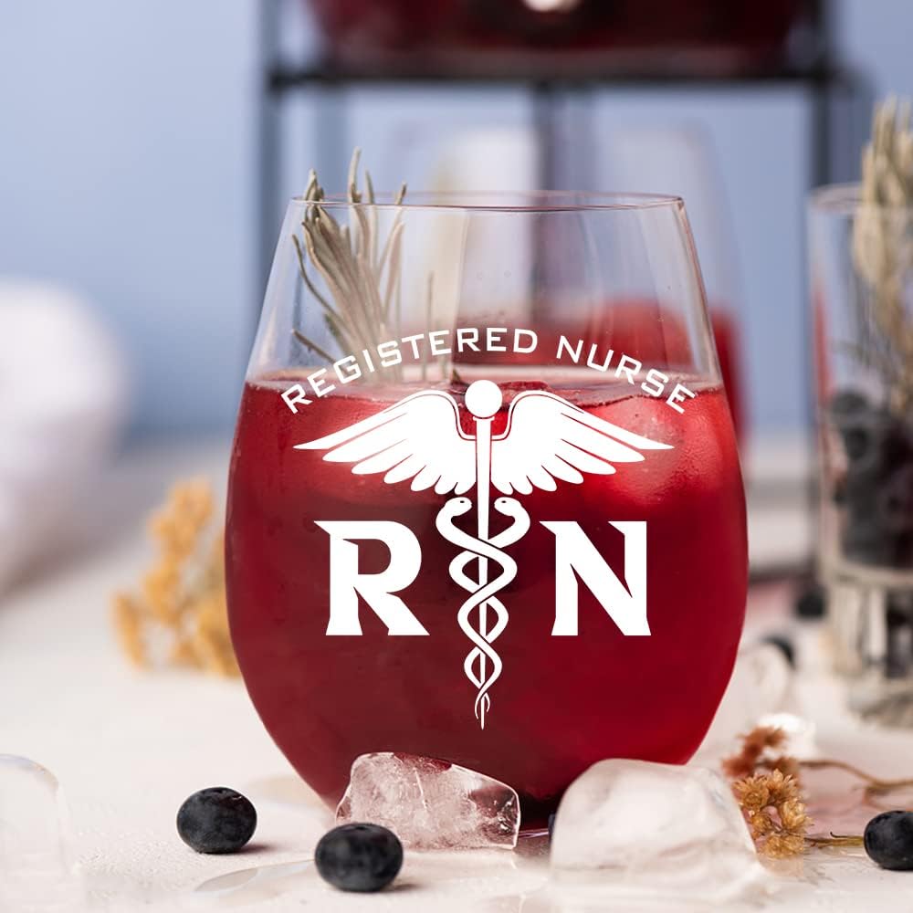 AGMDESIGN Funny Two Sided Good Day Bad Day Don't Even Ask RN Registered Nurse Wine Glass, Gift for Doctor, Medicine, Assistant, Physician, Nurse, Students, Graduation Gifts for Men Women - Image 3