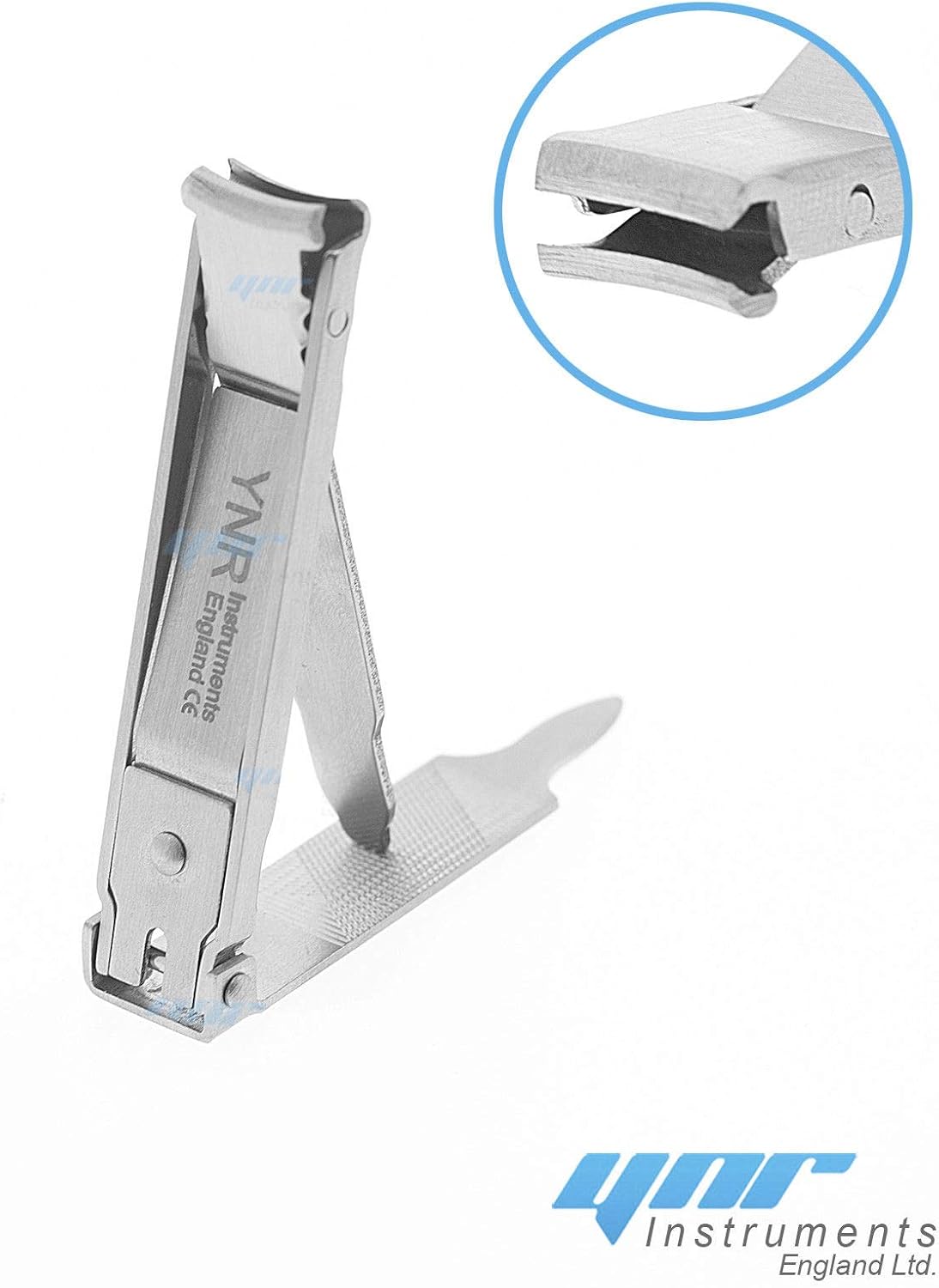 YNR® Professional Foldable 2-in-1 Toe Nail Clipper File & Nose Hair Trimmer Set | Silver Nose Scissor | Compact Pocket Foldable Heavy Duty Nail Cutter | Nail File (2-in-1 Foldable Nail Clipper)