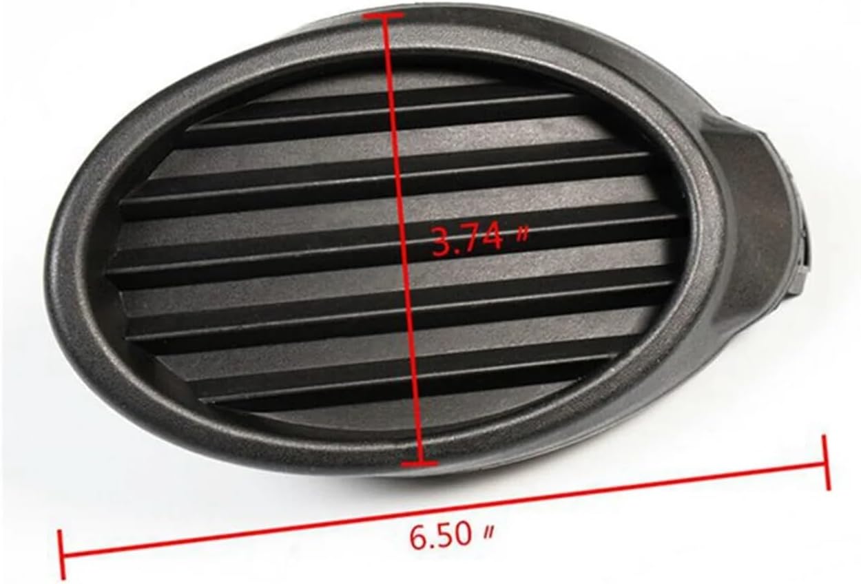 1Pair Black Car Front Bumper Fog Light Lamp Cover Grille Bezel CP9Z17B814A CP9Z17B814B Compatible With Focus 2012 2013 2014