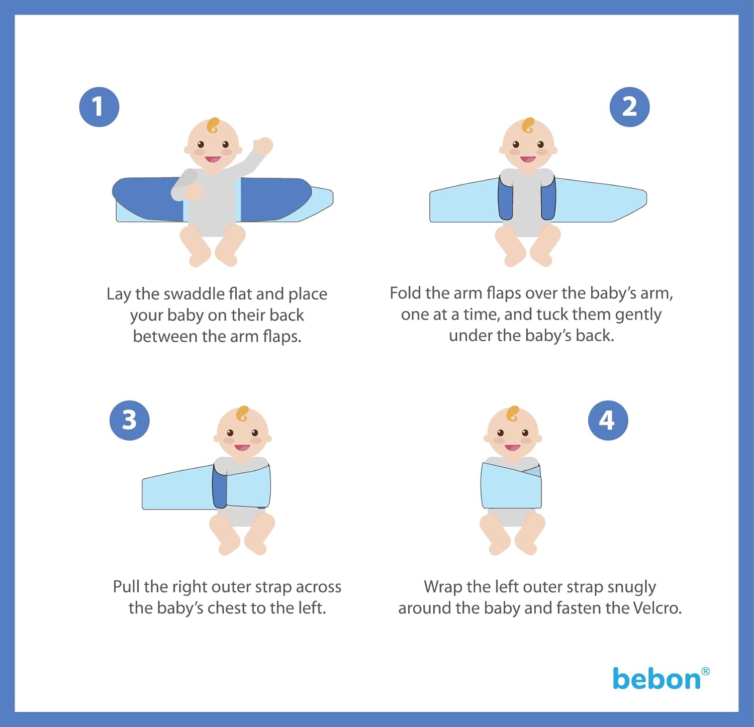 Baby Arm Swaddle | Adjustable Swaddle Wrap for Newborns and Infants – Dual-Wing Design Comfortably Secures Arms Only | Ultra-Soft Cotton (Mint, Unisize)