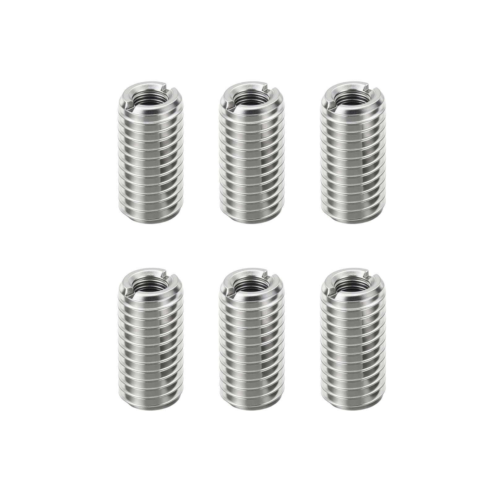 HiPicco 6Pcs Thread Adapter Sleeve Reducing Nut,M16 M to M8 F, 20mm Length