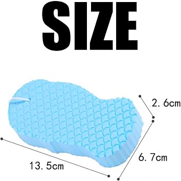 Magic Exfoliating Bath Sponge, Magic Exfoliating Body Scrubber, 3D Super Soft Magic Exfoliating Brush, Remover Dead Skin for Body and Face (4pc)