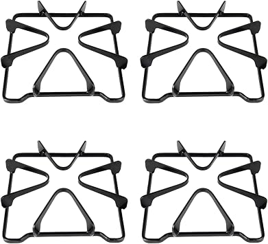 8053458 Burner Grate Gas Stove Grate Replacement Whirlpool WPW10268483 8053580 AP6018155 PS11751457 4 Pack