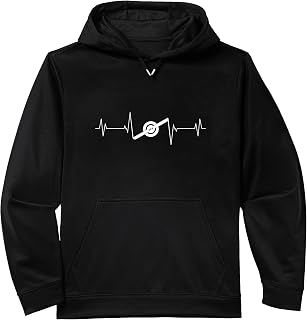 One Wheel Electric Skateboard Owner Heartbeat Love Performance Hoodie