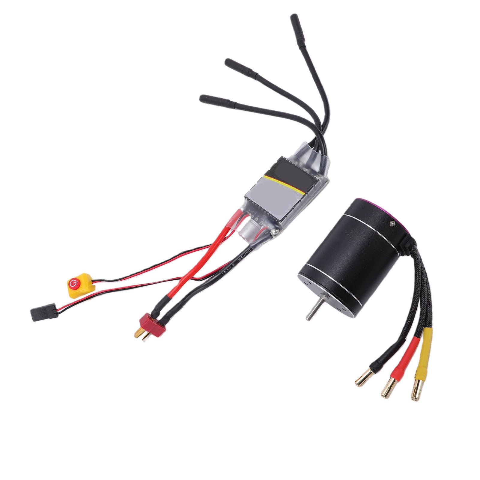 Generic RC bezszczotkowy silnik ESC Combo 3650 3300KV wysoka prędkość do 1/10 1/8 skala RC ciężarówki łodzie wodoodporny stop aluminium