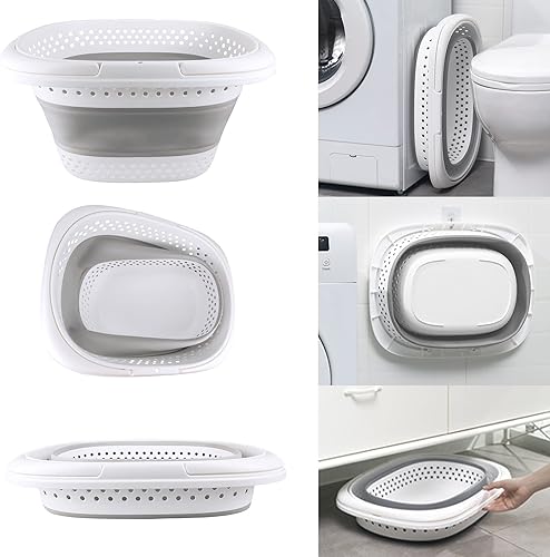 Miniatura 2 de Iloote - Cesta plegable de plástico para lavandería, 60 L