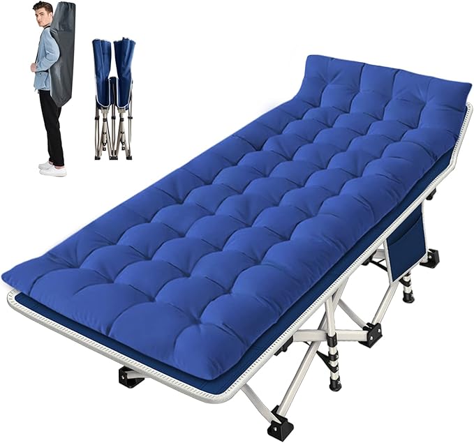 NESDCC Camping cot, COT with Comfortable Mattress Premium