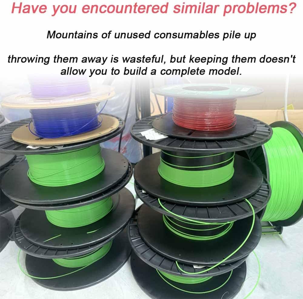 ERICAT 3D Printer Filament Splicer Welder, 1.75MM Filament Efficient Welding Joiner Clamp Tool with PTFE Sleeve, Fast Heating and Integrated Cooling, Adjustable Clamp Tension, for PLA/ABS/PC/PETG