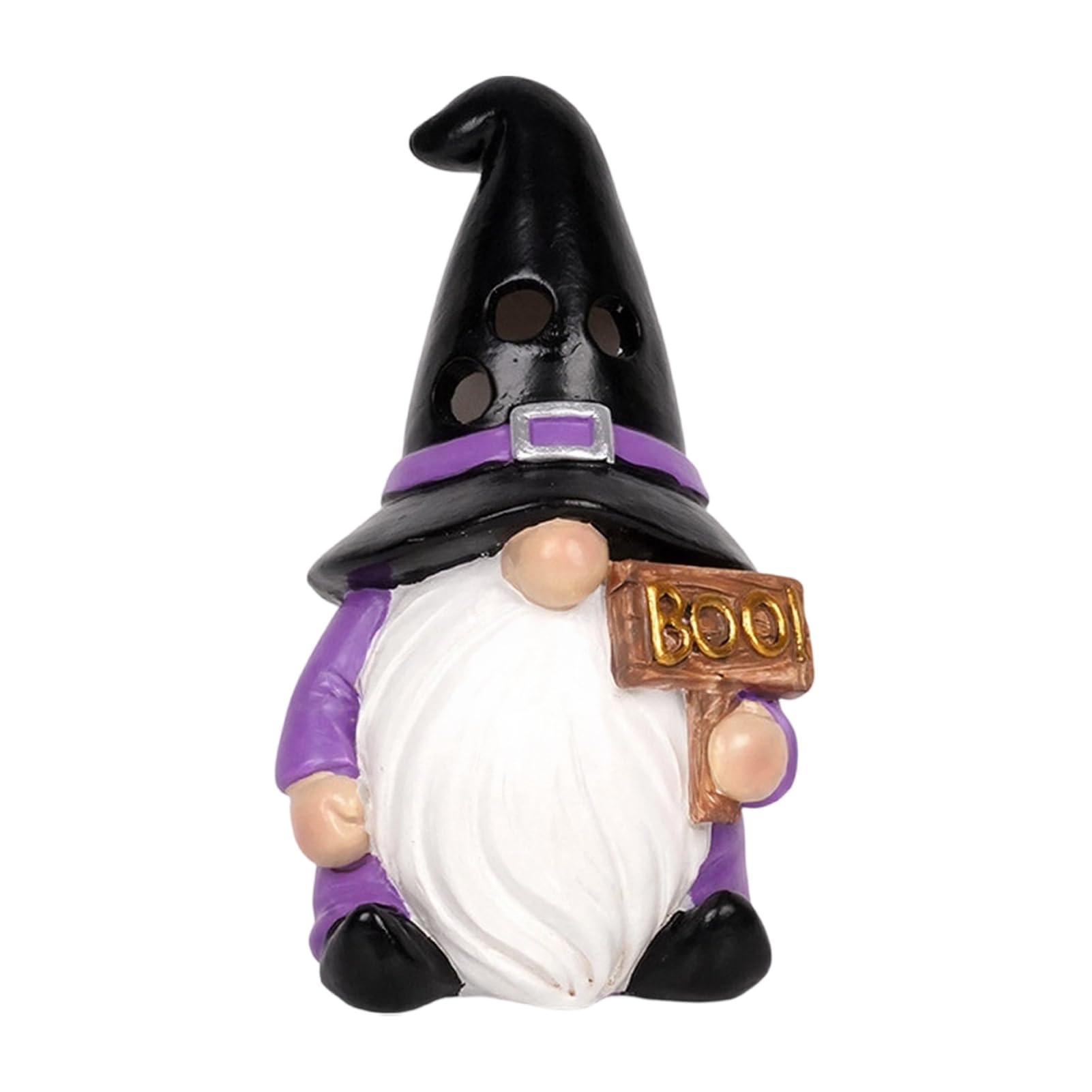 Halloween Ghost Gnome Candle Holder, Resin Spooky Tealight Decor