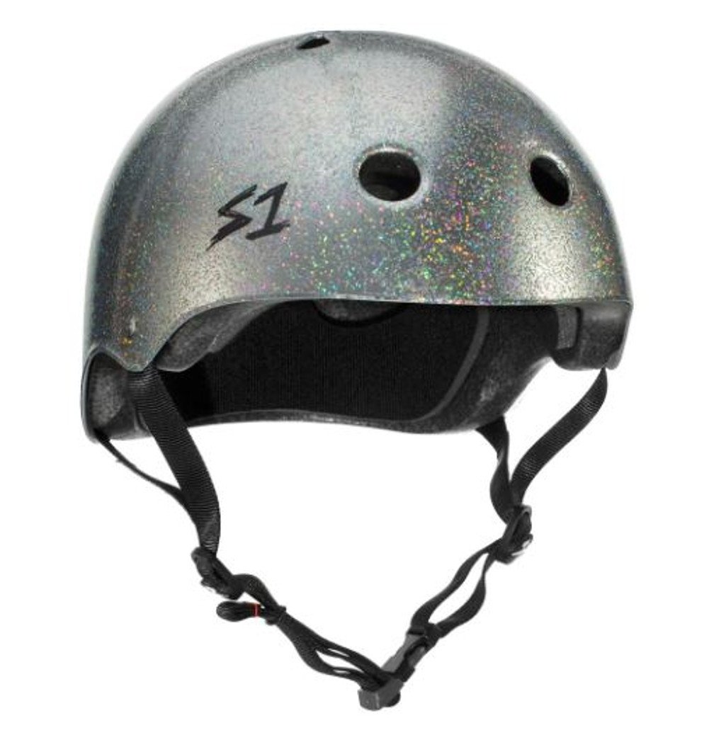 S1 Mega Lifer Helmet - Silver Gloss Glitter (XXX-Large 25.5