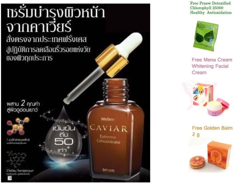 Best Serum Caviar Extreme Concentrate Serum Anti-aging Reduce Wrinkle Fine Line and Firming Complex 23 Ml.