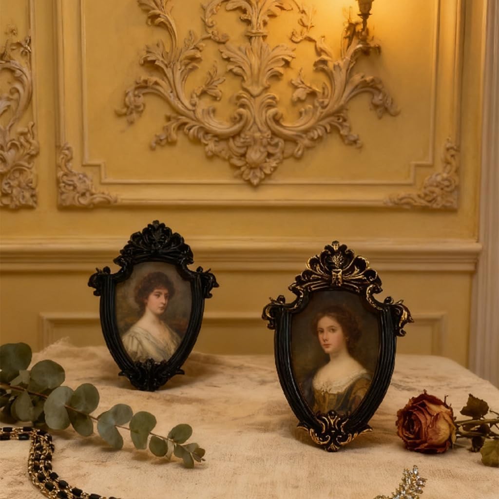 Retro Picture Frame Antique Ornate Photo Frame Decorative Photo Frame Home