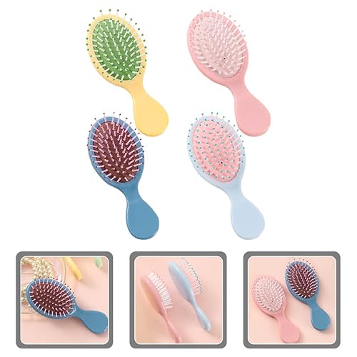 Miniatura 2 de Cepillo desenredante para el cabello, 4 piezas, cepillo de pelo de pala, desenredante, flexible, cepillo de pelo desenredante, peine para mujeres y