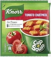 Knorr Instant Tomato Chatpata soup 14.5g/14g/13.5g(weight may vary)| Cup a soup