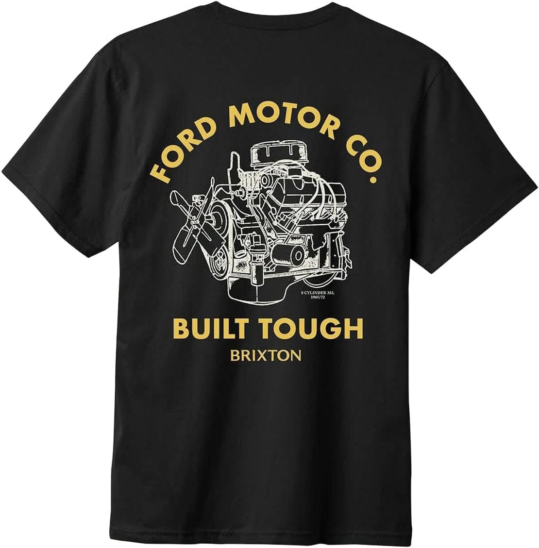 Brixton x Ford Built Tough T-Shirt - Burnt Rubber