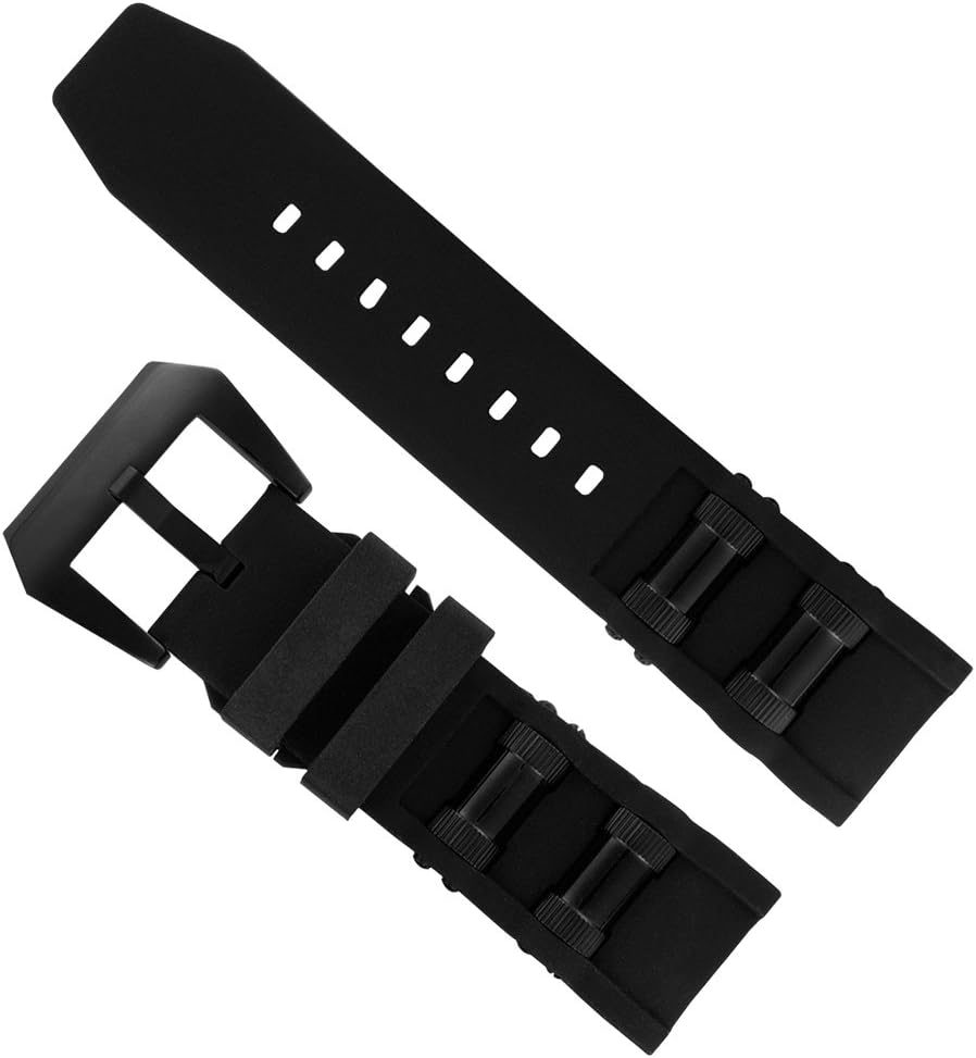 Black Replacement Watch Band for Invicta 1091, 17276, 17268 Watch