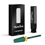MelodySusie Super Cut Edition 5 in 1 Nail Drill Bits, 3/32\'\' Carbide Tungsten Multi-function Bits, Suitable for Manicure Pedicure Cuticle Gel Polishing, Green, Series Bit-M, Double Coarse